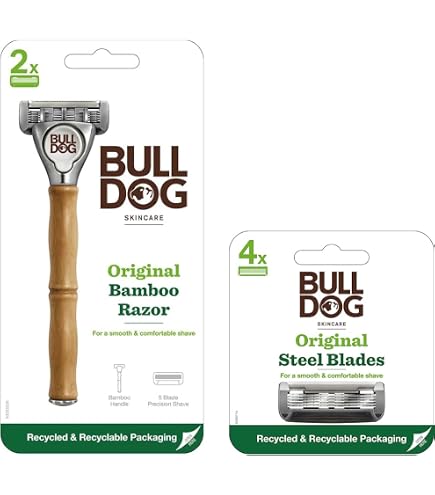Amazon.co.jp: ブルドッグ Bulldog 5枚刃 オリジナル バンブーホルダー