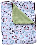 Caden Lane Classic Collection Circle Dot Piped Blanket, Red by Caden Lane