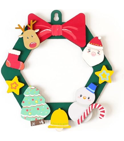 Amazon | 工作 キット 小学生 クリスマス リース 作り 10個組 子ども会