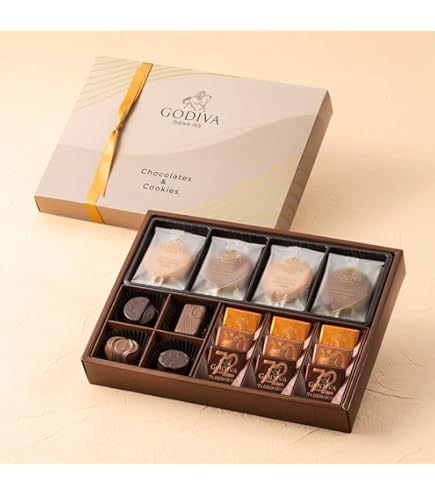 GODIVAチョコ＆クッキーアソート13粒8枚ギフト