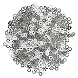 Kesoto 約1000枚　フラットワッシャー　ステンレス　フレームレスメガネ　メガネスクリュー　3サイズ選べ - 1.2mm