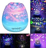 スターナイトライト、USBローズランプ360度回転Cosmos Sky星空投影ランプLED夜ランプムードライトRomantic Gift for Children Baby寝室誕生日パーティーブルー