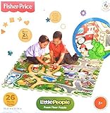 Fisher-Price 26-piece Little People Foam Floor Puzzle, City and Roads [並行輸入品]