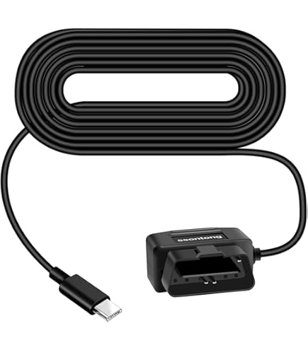 Amazon.co.jp: OBD電源ケーブル ドライブレコーダー充電器 OBD2 - USB
