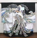 【 現品限り 】 正絹・男児一つ身祝着 金彩京友禅・鷹図刺繍