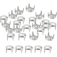 Amazon | コニカル スタッズ 鋲 12mm シルバー 100個 パンクロック
