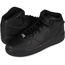 Amazon.co.jp: [ナイキ] AIR FORCE 1 MID 07 BLACK/BLACK US8