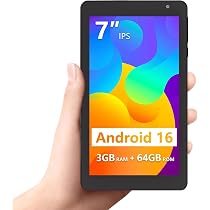 Amazon.co.jp: タブレット 7インチ Wi-Fi6モデル 8コアCPU Android16