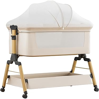 Twinbasto ベビーベッド 折畳可能 コンパクト 持ち運びしやすい 添い寝