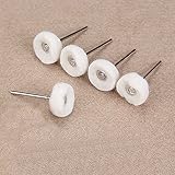 積層ソフトバフ研削研磨用品　フェルト軸付ホイール　バフ金属 仕上げ 鏡面 加工に対応 (5点のセット)