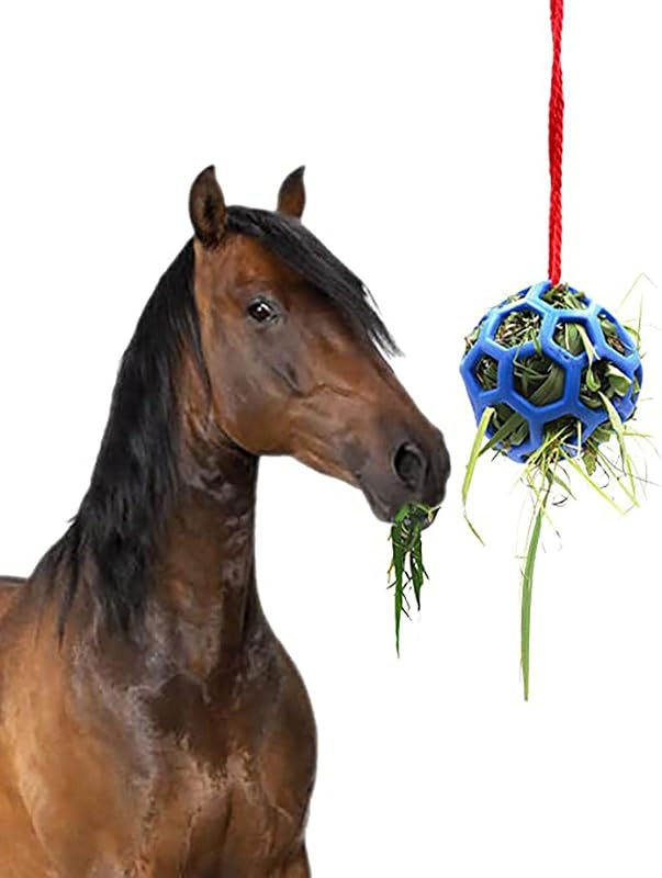 Horse Hay Feeder Hanging Hay Bait Ball, Hay Feeder Toy Ball for Horse Goat Sheep Bait Ball Relieves Stress