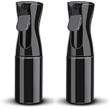 Blmy スプレーボトル 遮光 160ml 2個セット 霧吹き 極細のミストを噴霧する 連続ミスト噴射可能 園芸 植物用 清掃用 美髪師用 家用 ペット用 ブラック