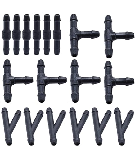 Amazon.co.jp: フロントガラスウォッシャーホースコネクター 18個の多