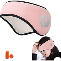 Amazon.co.jp: wulsalio アイマスク 睡眠用 遮光率99% 一体降音防音耳