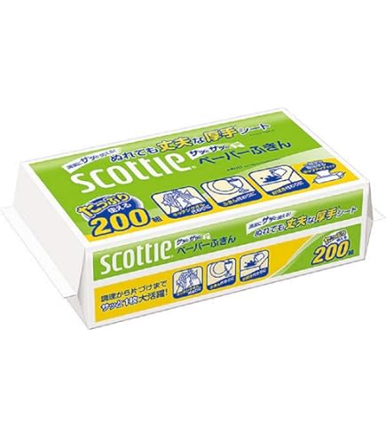 Amazon | 日本製紙 スコッティ ペーパーふきん サッとサッと 400