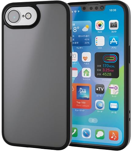 Amazon.co.jp: エレコム iPhone 16e ケース 耐衝撃 衝撃吸収 背面