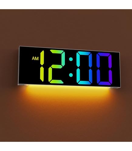 Amazon.co.jp: Felio(フェリオ) デジタル壁掛け時計 アギラ ブルーLED