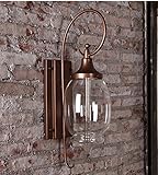 YJH+ クリエイティブ屋外ウォールランプレトロヴィラ屋外ウォールランプガーデンライト防水大型ガラス通路バルコニー照明 美しく、寛大な ( 色 : ブラウン ぶらうん )