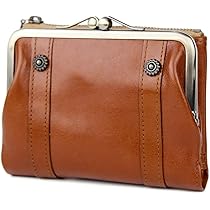 Amazon | [ダコタ] がま口 二つ折り財布 本革 リードクラシック