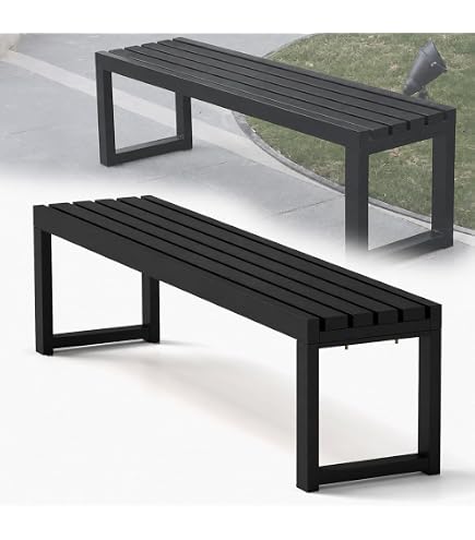 Amazon.co.jp: ASQUAR ガーデンベンチ 屋外用 木製ベンチ 120cm 耐荷重