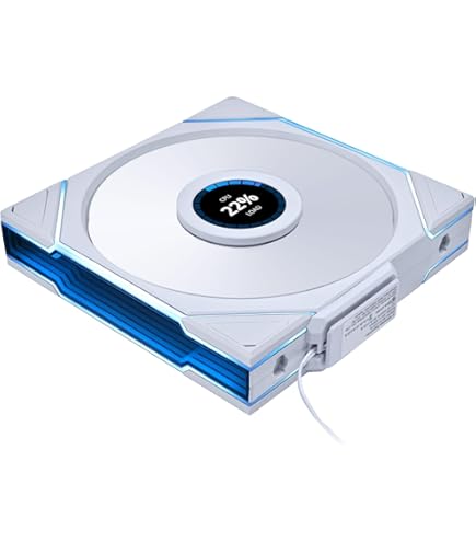 Amazon | LIANLI ケースファン UNI FAN TL LCD 120 WT Single Pack 1.6