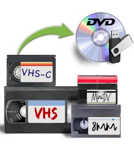 Amazon | Video Tape Transfer Service (VHS, Hi8, Video 8, 8 mm, VHS