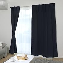 Amazon｜アイリスプラザ カーテン 1級遮光 丈135cm 1枚 UVカット率85