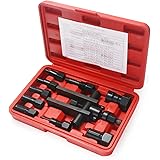 Quitoka パイロットベアリングプーラー工具 セット 8-29mm 内掛け対応 10ピース プーラー 工具 バイク用 ギヤプーラー 2本爪 ベアリングリムーバー ツールケース付き