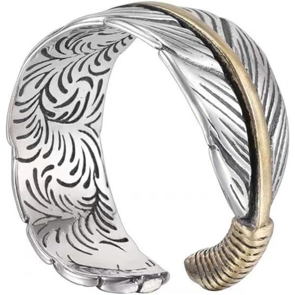 Amazon | [SAAD] サード フェザーモチーフ シルバー925リング/指輪（25