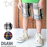 (ディラッシュ) DILASH綿麻ハーフパンツ（４分丈） 130 ブラック