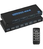 Amazon | HDMIマトリックス 4入力4出力 4K@60Hz HDR対応 HDMI