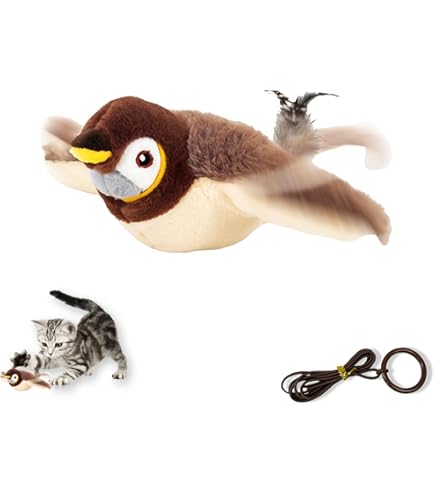 Amazon.co.jp: ピョンピョンバード 猫おもちゃ鳥 おもちゃ 鳥 飛ぶ