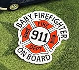 BABY IN CAR ステッカー FIREFIGHTER サイズM＿SC-BIM1-LFS