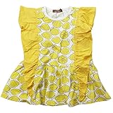 《春夏対応》 nico hrat(ニコフラート) 製品洗い加工済み 42/2天竺レモン柄チュニック 120cm /YE NO.B-270110