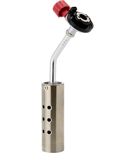 Campingmoon High Power Butane Gas Torch for Kitchen Adjustable Flame (Grey