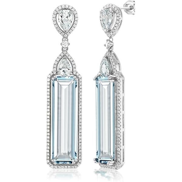 Amazon | [Gem Stone King] 7.24カラット シミュレイテッド アクア