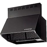 深型レンジフード シロッコファン 幅60cm×高さ60cm 色ブラック BDR-3HL-6 016TNBK