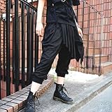 （サルエル）プリーツエプロンパンツ サルエル パンク ロック V系 バンギャ 原宿系 10分丈 ACDC