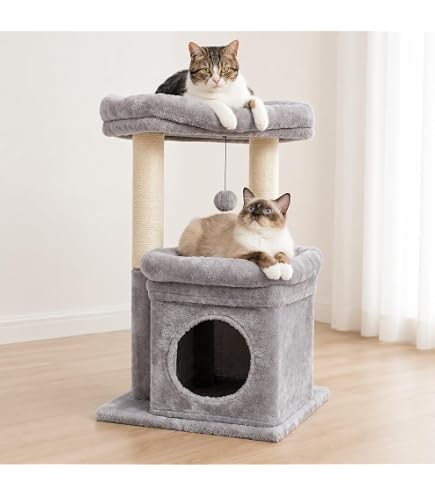 Amazon | ねこちゃん大好き爪とぎ キャットタワー スイング | PetPro