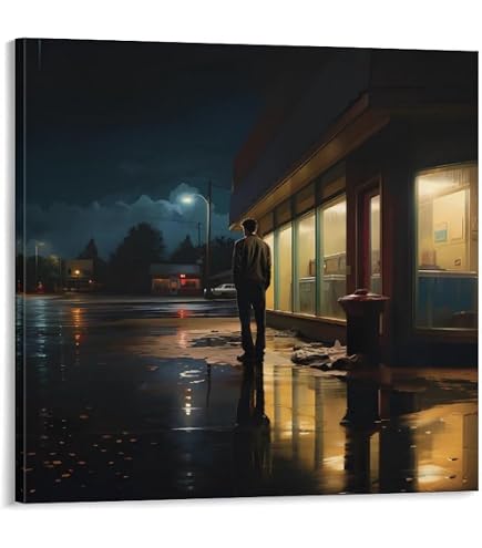 Amazon.co.jp: (24x36) エドワード・ホッパー ナイトホークス アート