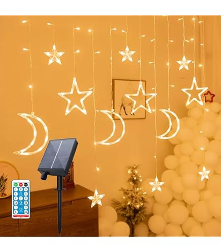 Amazon.co.jp: イルミネーション 屋外用 モチーフライト 星 4重 55