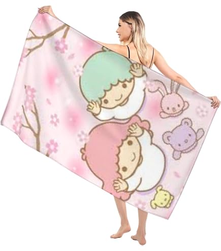 Amazon｜リトルツインスターズ キキララ バスタオル 大判 マイクロ