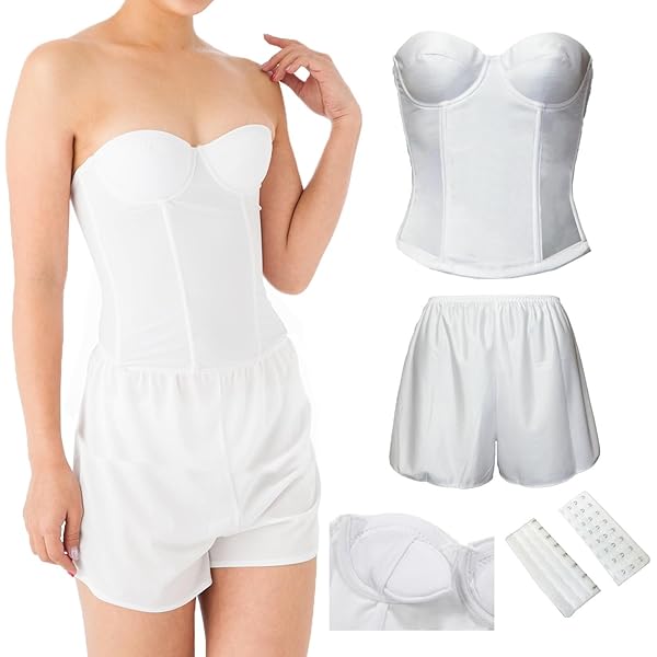 Amazon | [whiteangel] ブライダルインナー セット 5点セット タップ  