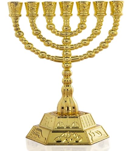 Amazon.co.jp: BRTAGG メノラ 7枝 イスラエルの12部族 エルサレム寺院