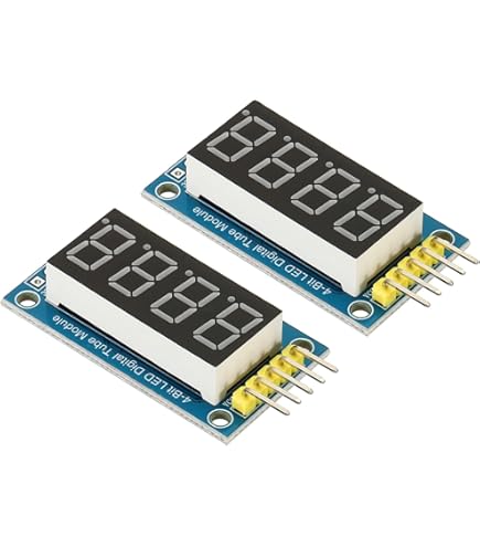 Amazon.co.jp: LEDデジタル表示モジュール クリア基板回路 4ビット7