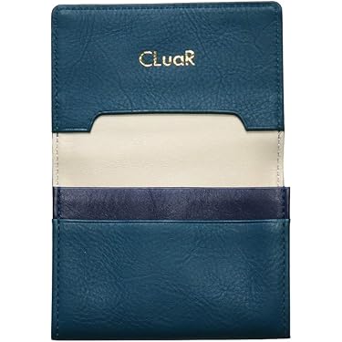 極美品✨ボナベンチュラ　カードケース　名刺入れ　スリム　ブルー　レザー BONAVENTURA（ボナベンチュラ）の「スリーブ付き ビジネスカード