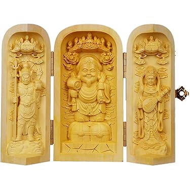 ♥骨董品　木彫り　仏像　木箱付き　仏様　仏具　仏壇　彫刻 ♥骨董品 木彫り 仏像 木箱付き 仏様 仏具 仏壇 彫刻 仏像 彫刻」の