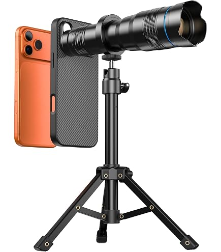 Amazon.co.jp: 7 in1 スマホ用カメラレンズ HD22倍望遠レンズ付き (白