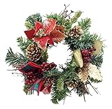 エルアーツ クリスマス オーナメント クリスマスリース 直径22cm E8772-00