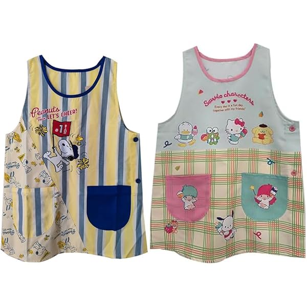 Amazon.co.jp: [ZOKKE] エプロン 保育士 キャラクター エプロン